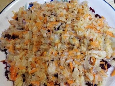 Sluoksniuotas vinigretas Žingsnis 3