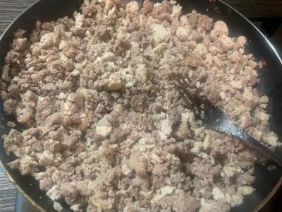 Mėsos blynai su kalakutiena Žingsnis 5