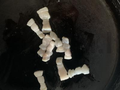 Kiaušinienė ant lašinukų Žingsnis 2