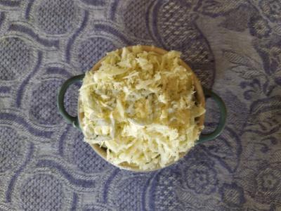 Užkandis su Briuselio kopūstais ir baltais grybais Žingsnis 5