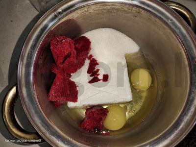 Šokoladinė uogų karališka vatrushka Žingsnis 2