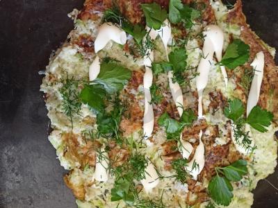 Pica su dešra ir sūriu ant cukinijos Žingsnis 6