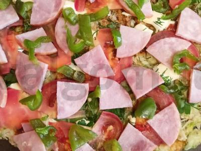 Pica su dešra ir sūriu ant cukinijos Žingsnis 7