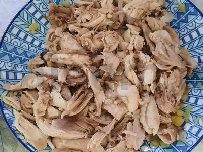 Žirnių sriuba su vištiena ir šviežiais žalumynais Žingsnis 10