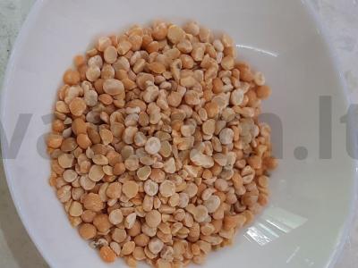 Žirnių sriuba su vištiena ir šviežiais žalumynais Žingsnis 11