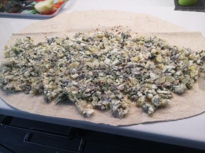 Lavašas su grybų įdaru Žingsnis 3