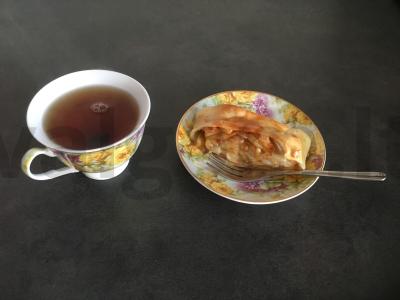 Švelnus kriaušių štrudelis pagrindine nuotrauka