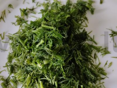 Varškės užtepas su marinuotais agurkais Žingsnis 2