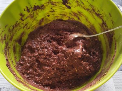 Šokoladinis bananų keksiukas Žingsnis 3