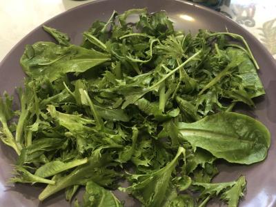 Salotos su figomis ir feta sūriu Žingsnis 1