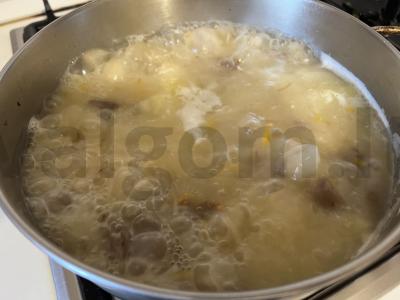 Sūrio sriuba iš troškintos mėsos Žingsnis 10