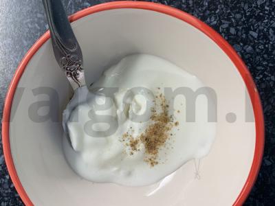 Grietinės ir sūrio traškučiai Žingsnis 1