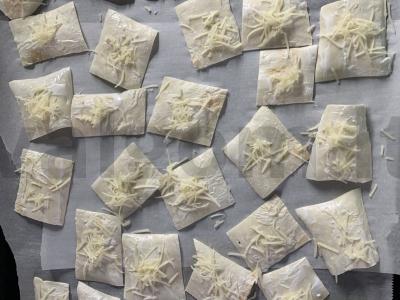 Grietinės ir sūrio traškučiai Žingsnis 4