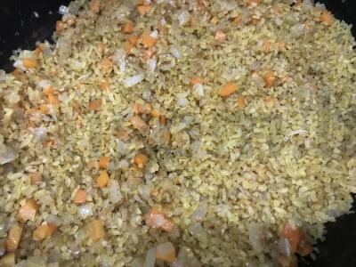 Birios bulguro garnyras su daržovėmis Žingsnis 2