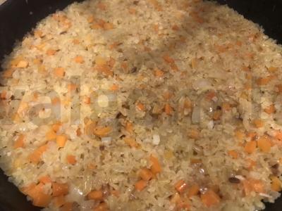 Birios bulguro garnyras su daržovėmis Žingsnis 4