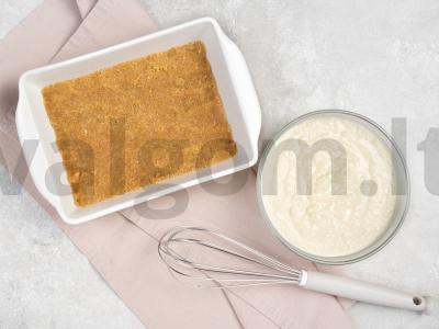 Sūrio pyragas su feijoa Žingsnis 1