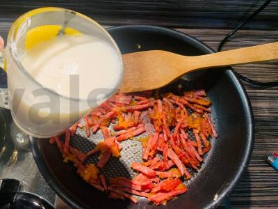 Grietininis rūkytas sriuba vištienos sultinyje Žingsnis 6