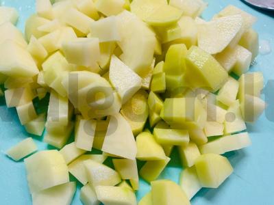 Grietininis rūkytas sriuba vištienos sultinyje Žingsnis 7