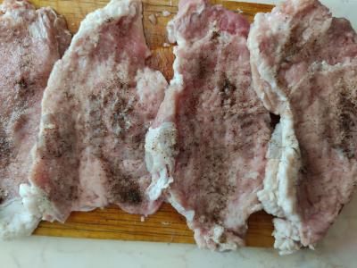 Kiaulienos kotletai Žingsnis 2