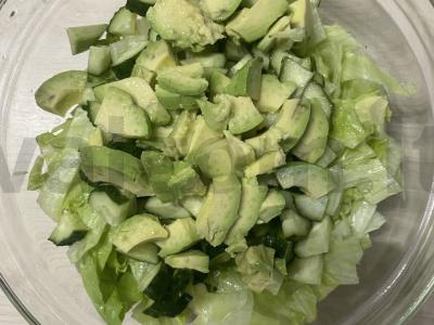 Salotas su bekonu ir sausainiais Žingsnis 2