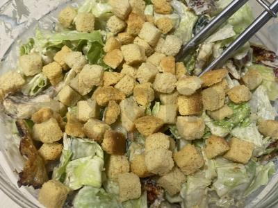 Salotas su bekonu ir sausainiais Žingsnis 5