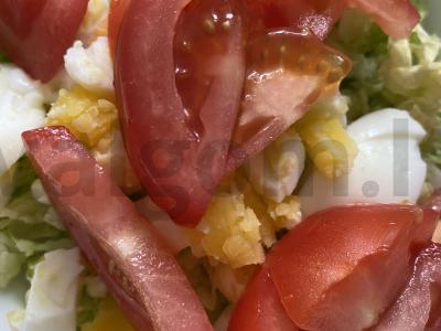 Salotas „Švelnus“ su pomidorais Žingsnis 3