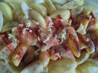 Orkaitėje kepta vištiena su bulvėmis Žingsnis 2