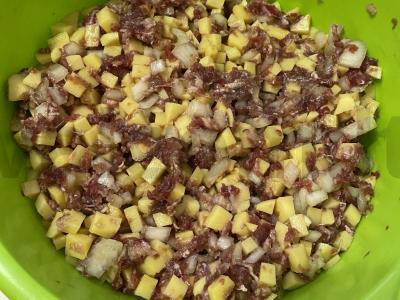 Mantai su mėsos faršu Žingsnis 3