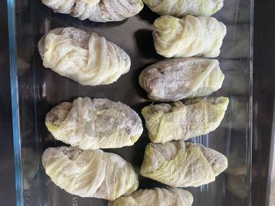 Kopūstų suktinukai grietinėlės padaže Žingsnis 1