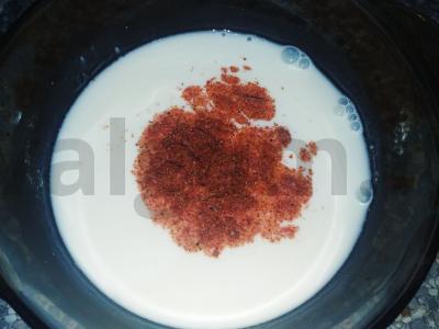 Bulvės su vištiena grietinės ir adžikos padaže lėtoje viryklėje Žingsnis 7