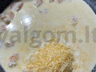 Pasta su krevetėmis Žingsnis 6