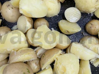 Naminių bulvių ir saldžios vištienos duetas Žingsnis 1