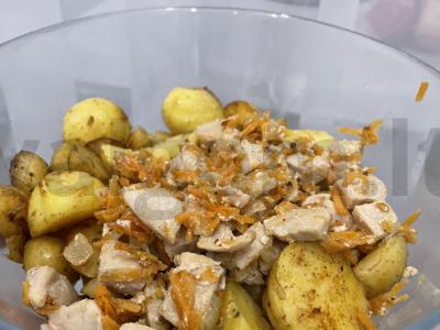 Naminių bulvių ir saldžios vištienos duetas Žingsnis 6