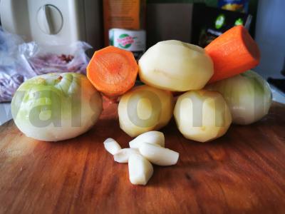 Greita ir soti soljanka Žingsnis 1