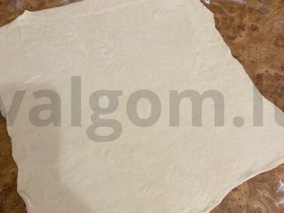 Prancūziškas kruasanas Žingsnis 1