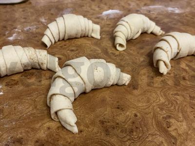 Prancūziškas kruasanas Žingsnis 4