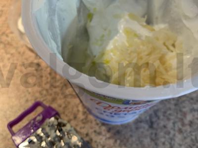 Bulvės su mėsa grietinės ir česnako padaže Žingsnis 3