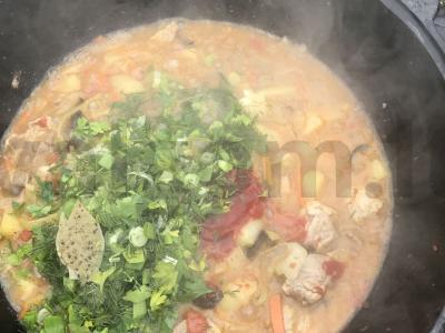 Mėsa troškinta su baklažanais ir paprikomis Žingsnis 4