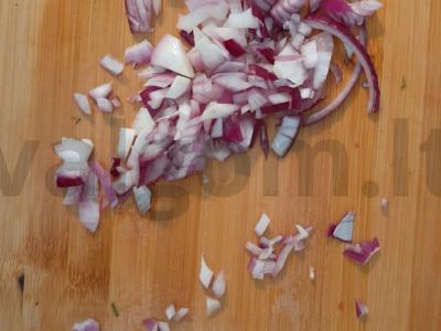 Šviežių daržovių salotas su rukola ir jalapeño pipirais Žingsnis 4