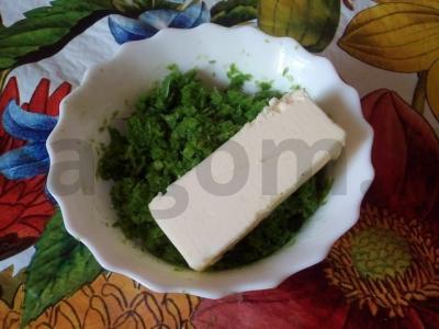 Jaunų česnako ūglių aliejus Žingsnis 2