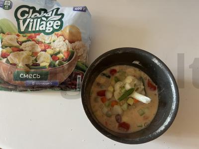 Kiaušinių apkepas su paprika ir daržovėmis Žingsnis 3