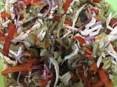 Acecilis — salotos su keptais baklažanais Žingsnis 3