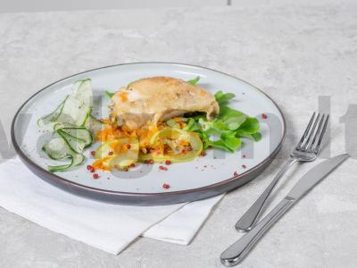 Troškinti cukinijos su vištiena pagrindine nuotrauka