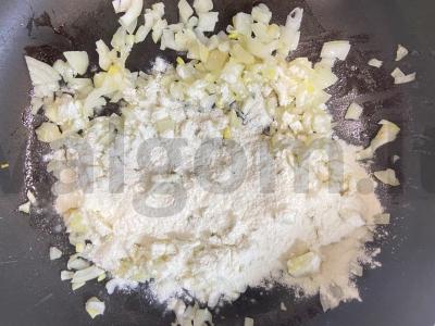 Sultinga apkepėlė su žiedine kopūstu ir moliūgu Žingsnis 2