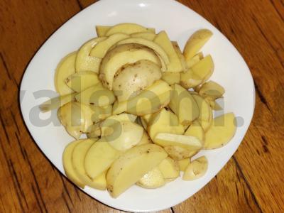 Keptas bulvės „Bulba Sosysovna“ Žingsnis 1