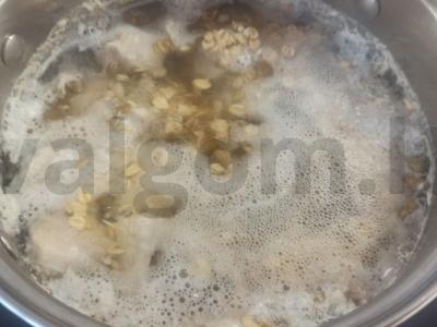 Vištienos sufletė su žalia lęšių Žingsnis 3