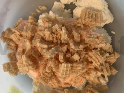 Varškės-jogurto saldainiai su braškėmis Žingsnis 3