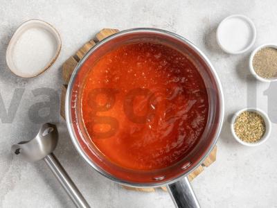 Keptas daržovių pomidorų sriuba Žingsnis 2