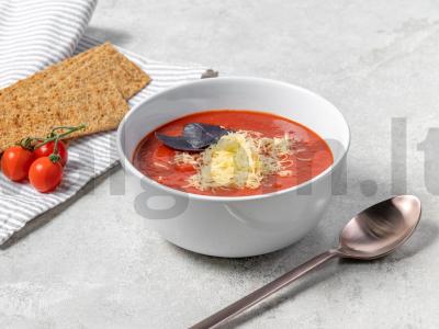 Keptas daržovių pomidorų sriuba pagrindine nuotrauka