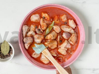 Mėsa su padažu keptuvėje Žingsnis 6